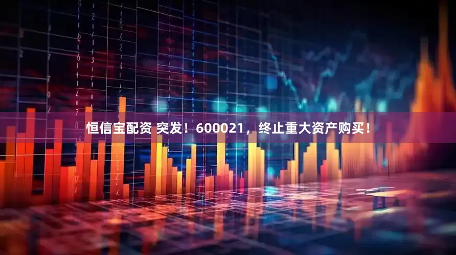 恒信宝配资 突发！600021，终止重大资产购买！